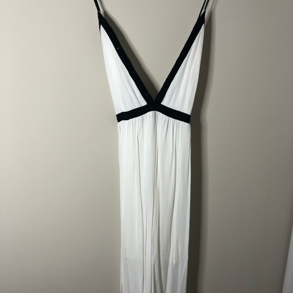 White Full Length Flowy Maxi Dress